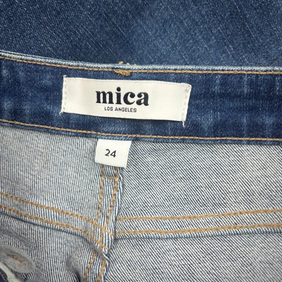 MICA Women’s Denim Straight leg split hem Jeans size: 24 - Picture 7 of 8